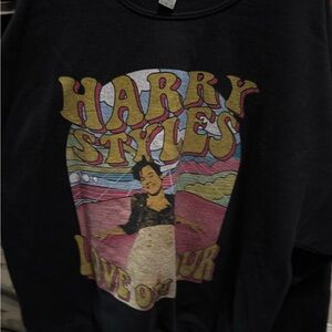 Black Harry Styles Graphic Sweatshirt